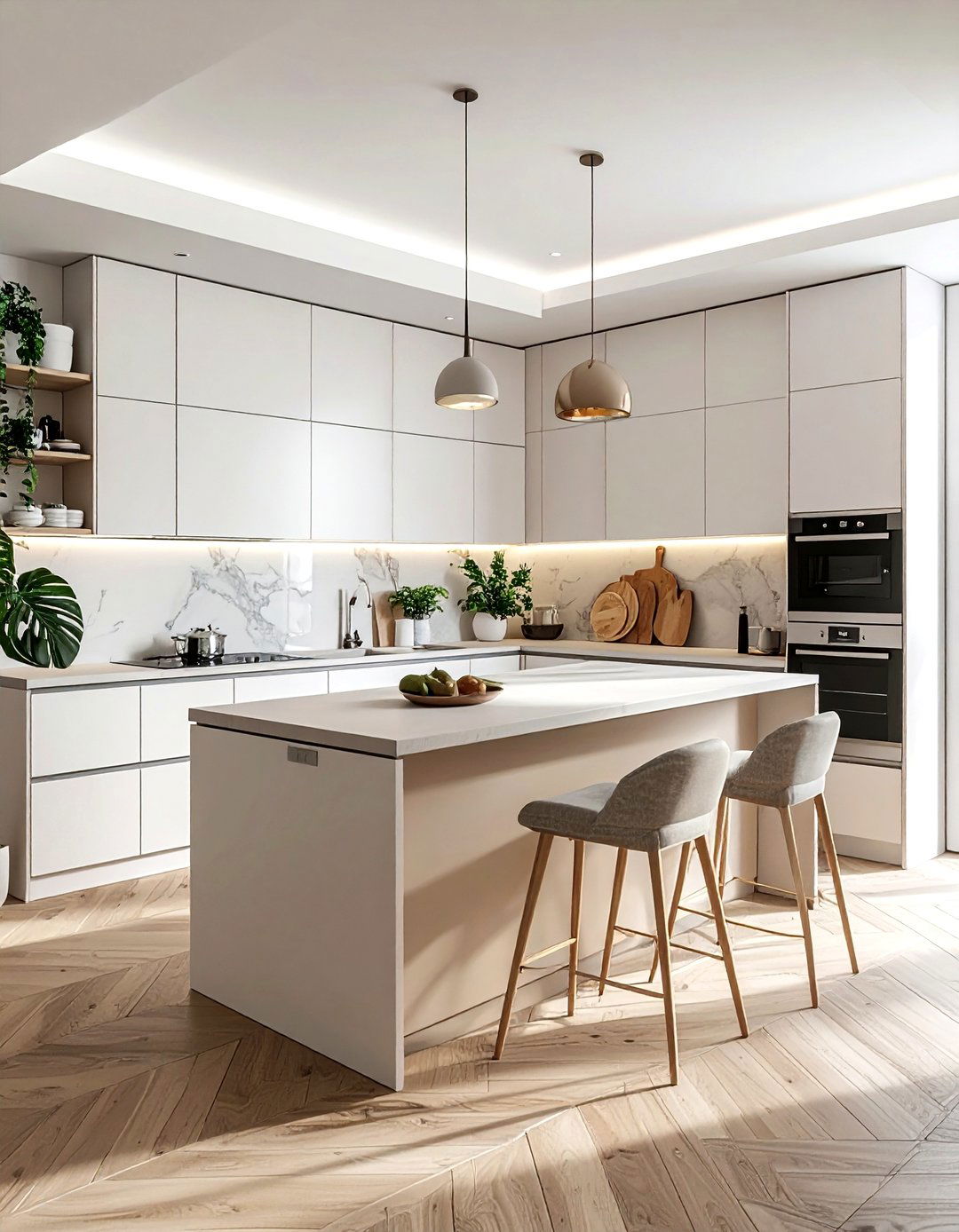 Neutral color palette kitchen - 30 Nordic kitchen ideas