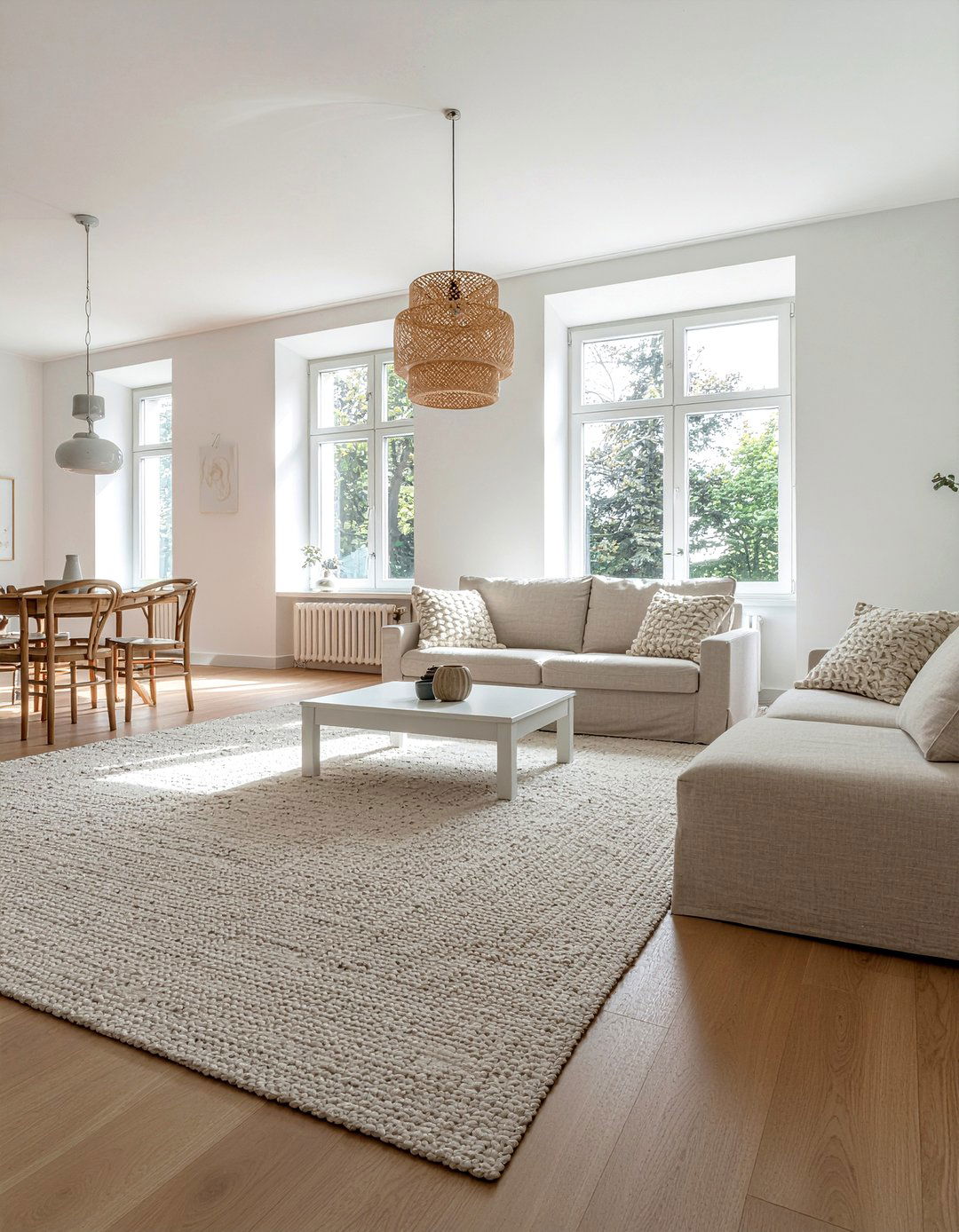 Neutral color palette living room - 30 scandinavian living room ideas