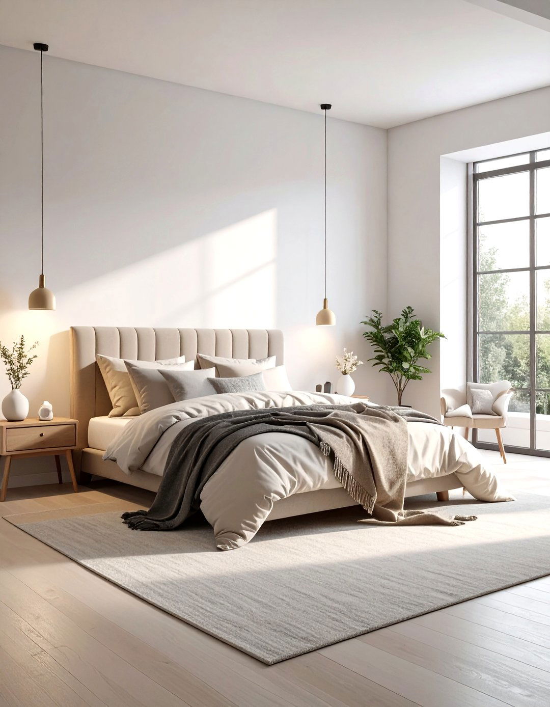 Neutral color palette - 30 affordable bedroom ideas
