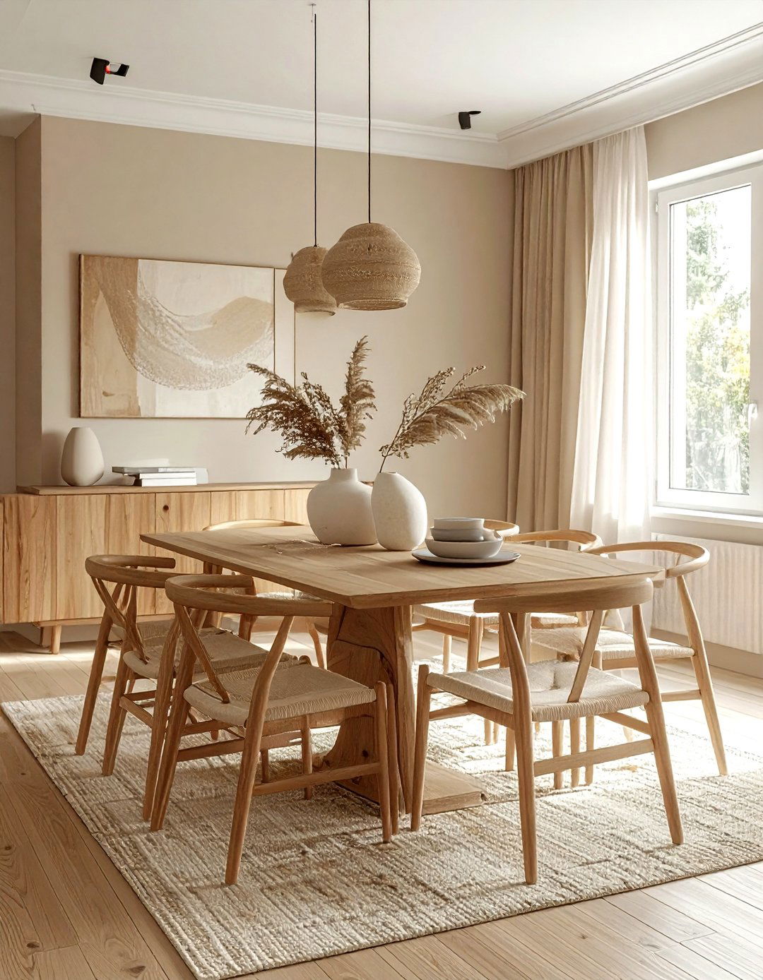 Neutral dining room - 30 Savannah dining room ideas