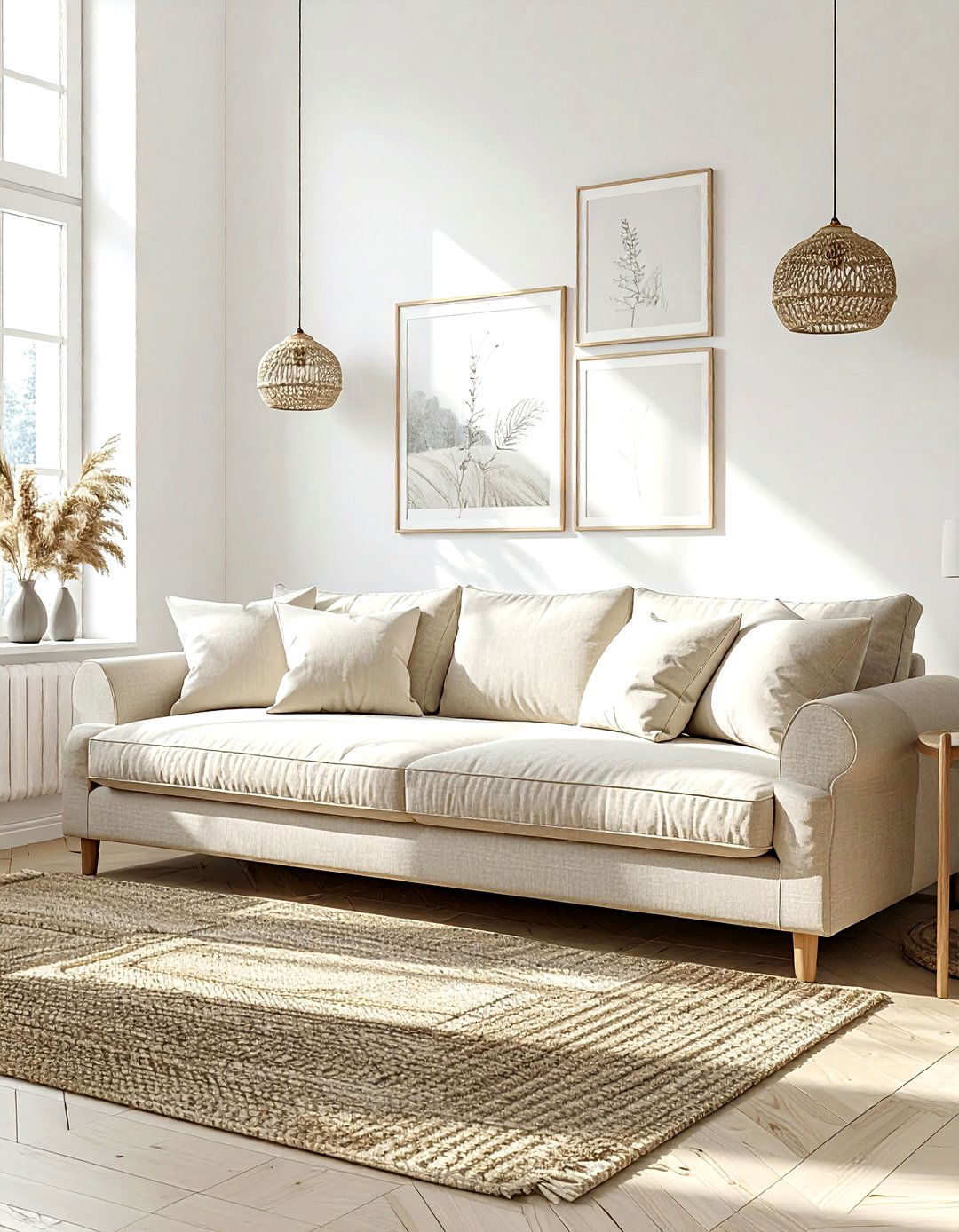 Neutral fabric lawson sofa - 30 living room lawson sofa ideas