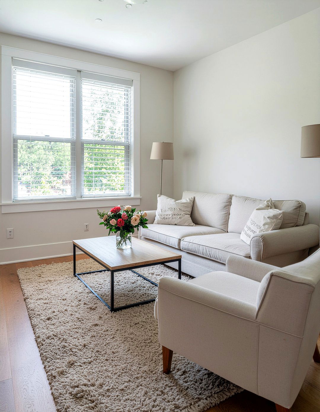 Neutral furniture - 30 tiny living room ideas