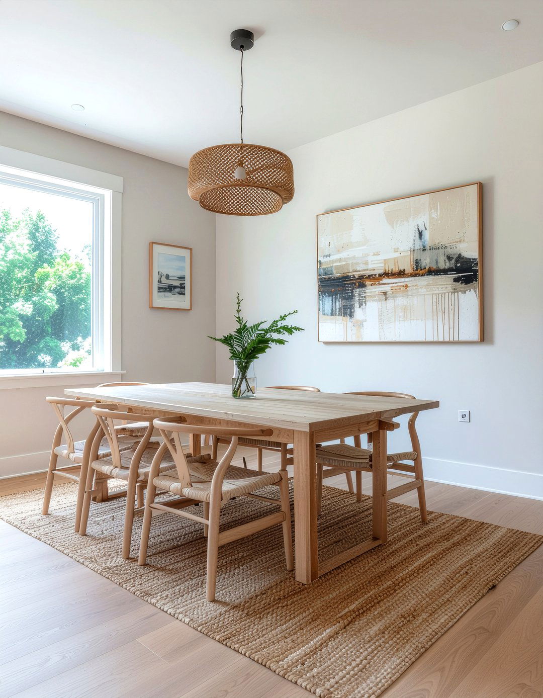 Neutral grasscloth dining room - 30 grasscloth wallpaper dining room ideas