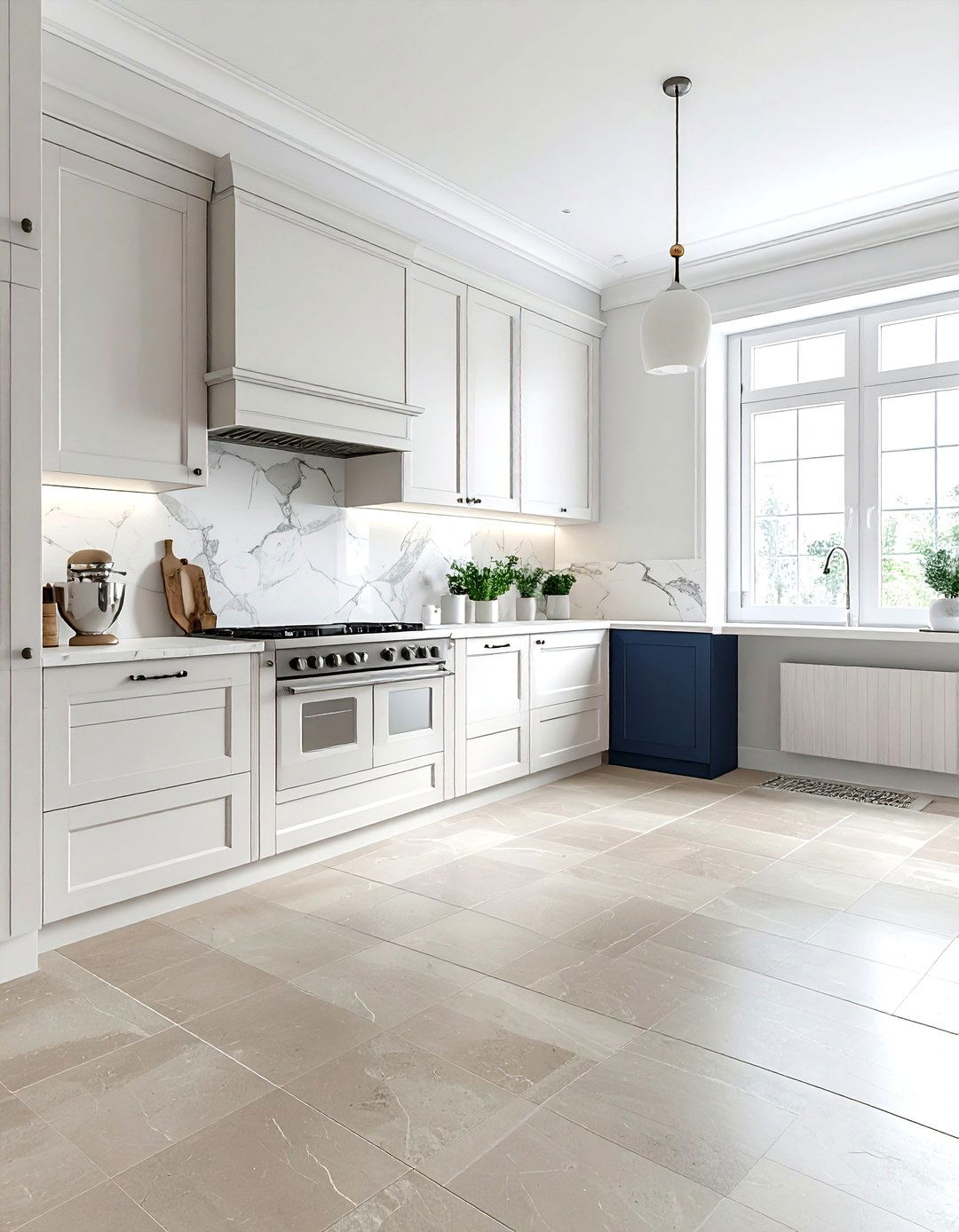 Neutral kitchen floor tile - 30 ceramic tile floor kitchen ideas