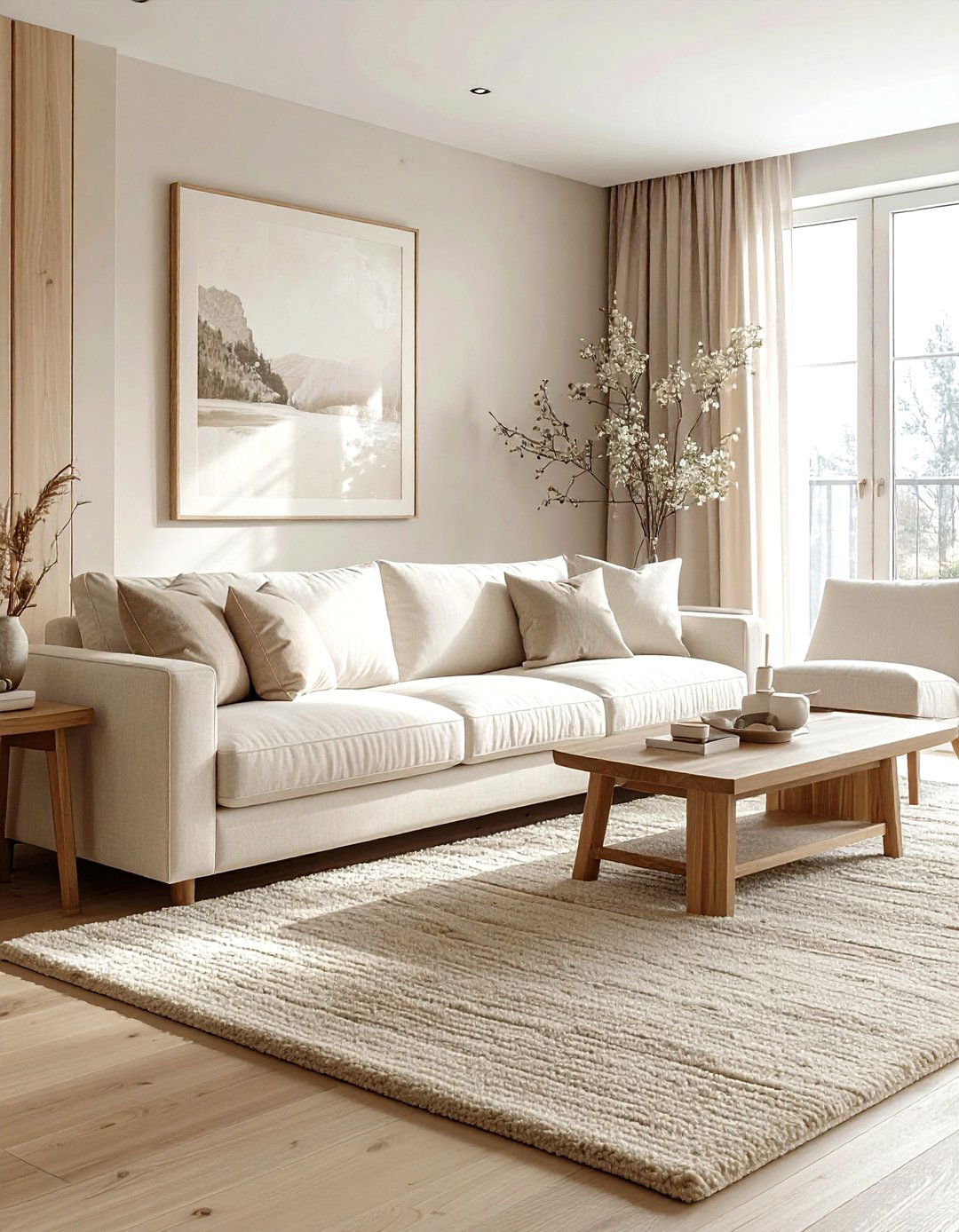 Neutral living room - 30 peaceful decor ideas