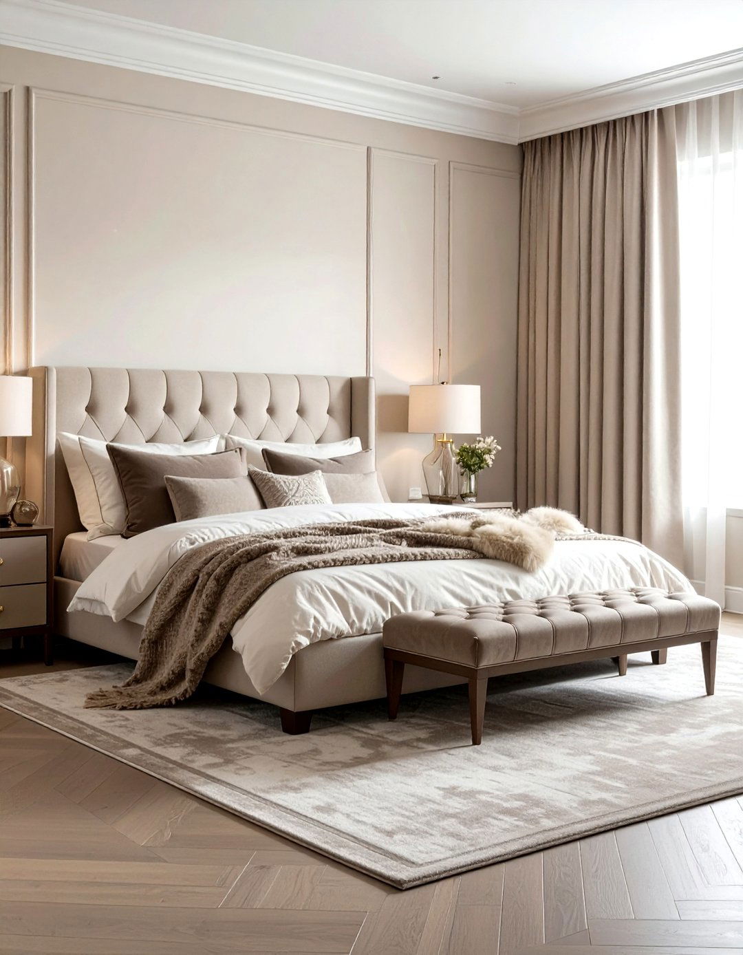 Neutral master bedroom - 30 show home bedroom ideas