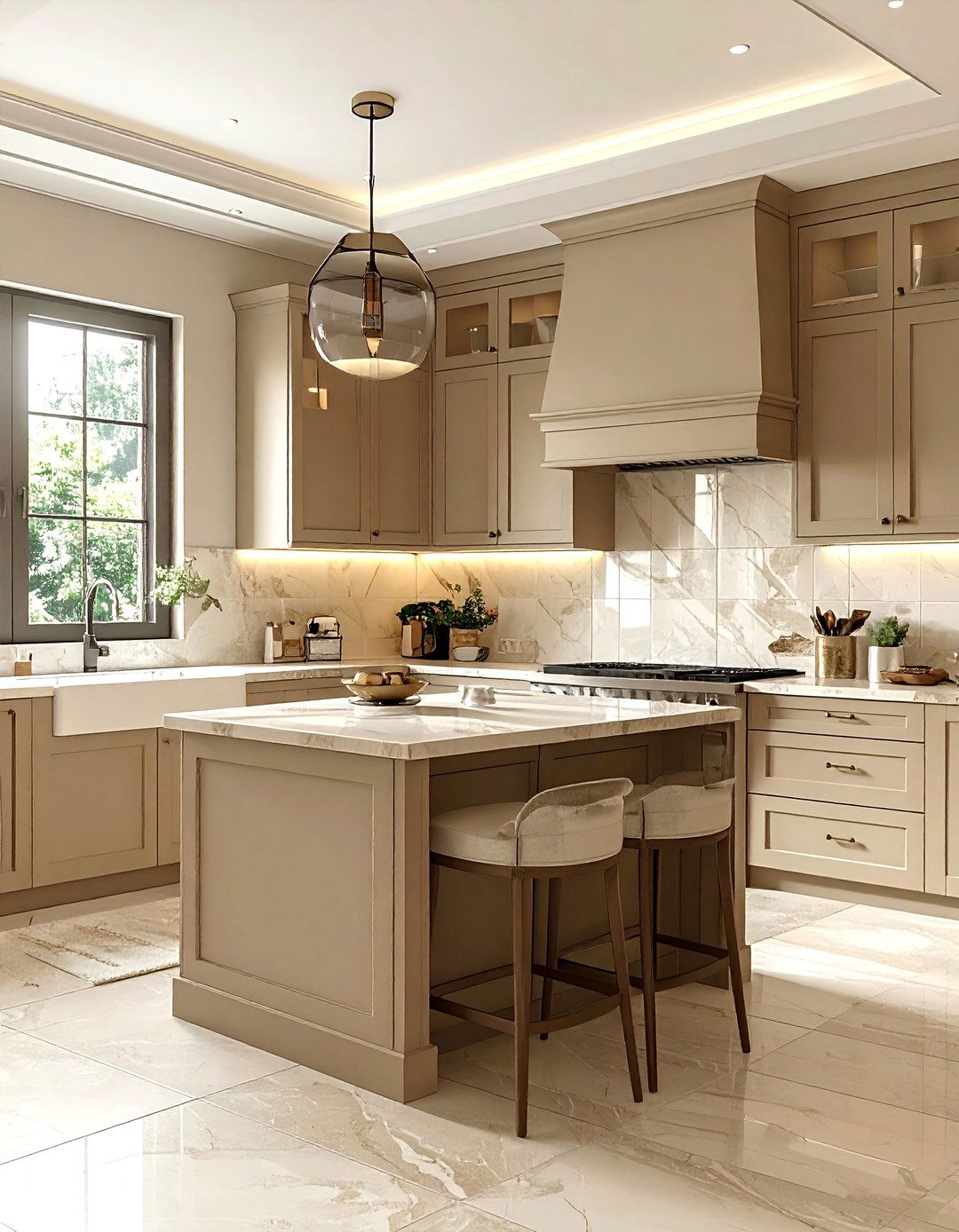 Neutral paint color - 30 long-lasting kitchen ideas
