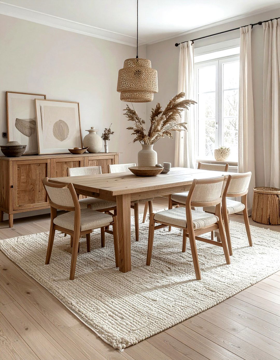 Neutral vintage rug dining room - 30 vintage rug dining room ideas