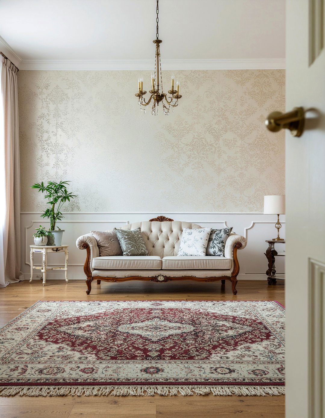 Neutral wallpaper - 30 living room modern wallpapers