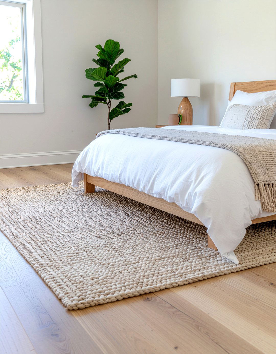 Neutral wool rug - 30 bedroom area rugs