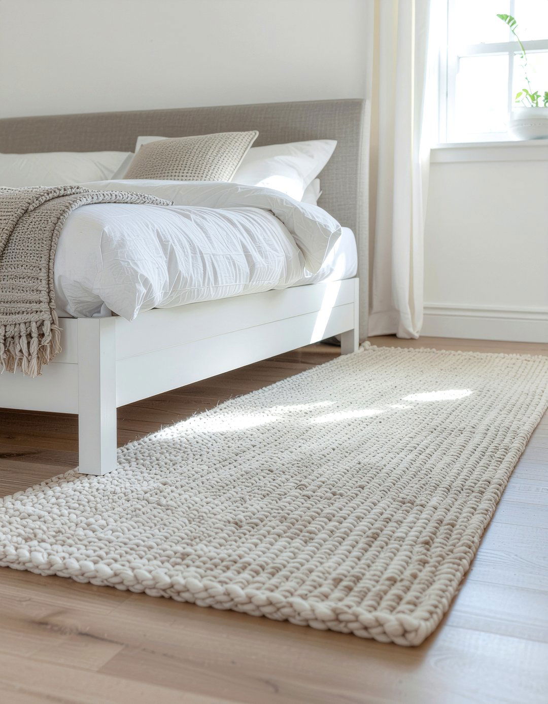 Neutral wool runner - 30 bedroom runner rugs