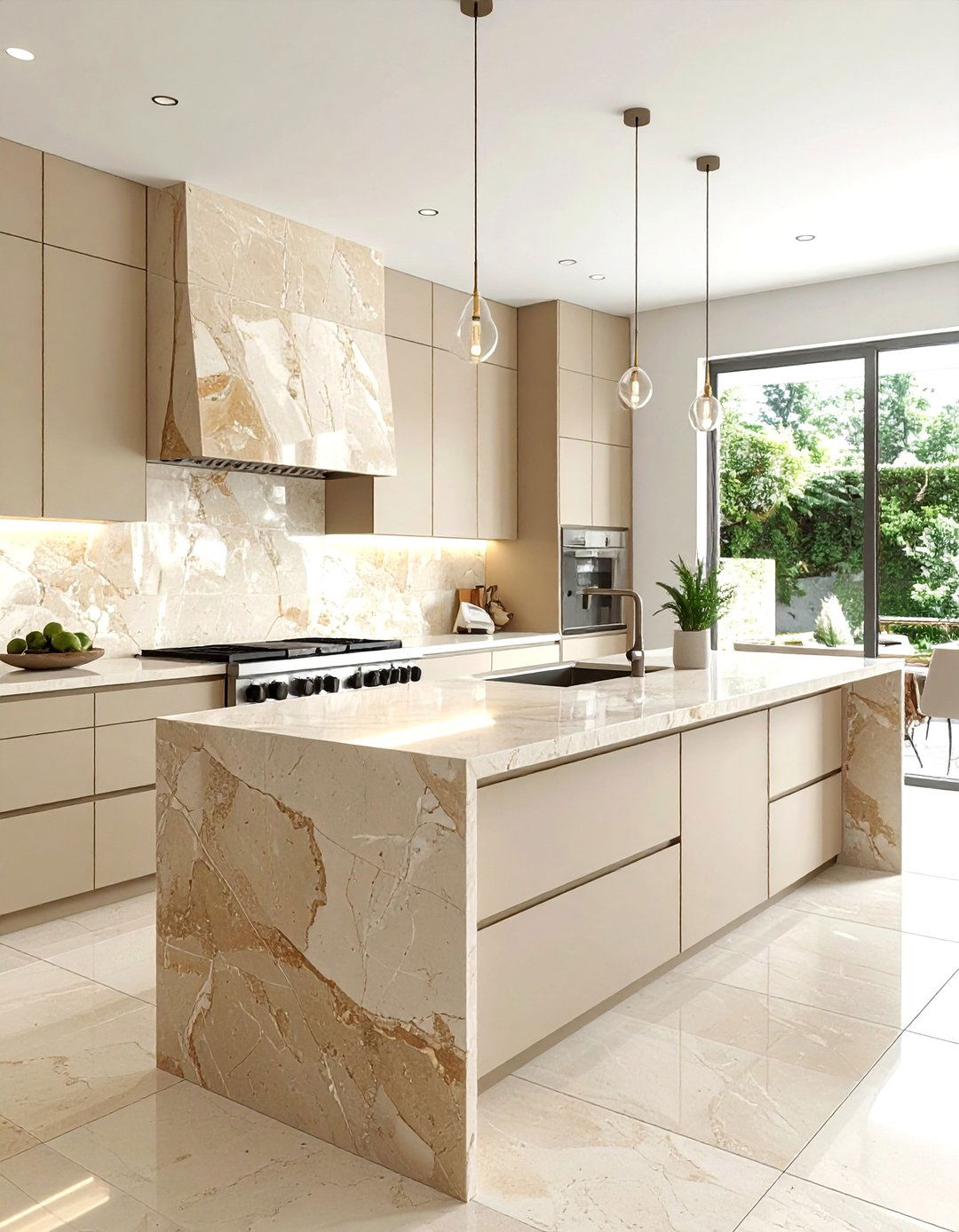 Neutral zellige tile - 30 zellige tile kitchen backsplash ideas