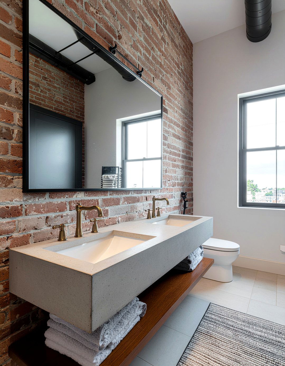 Newport Brass contemporary gold shower - 30 Newport Brass bathroom ideas