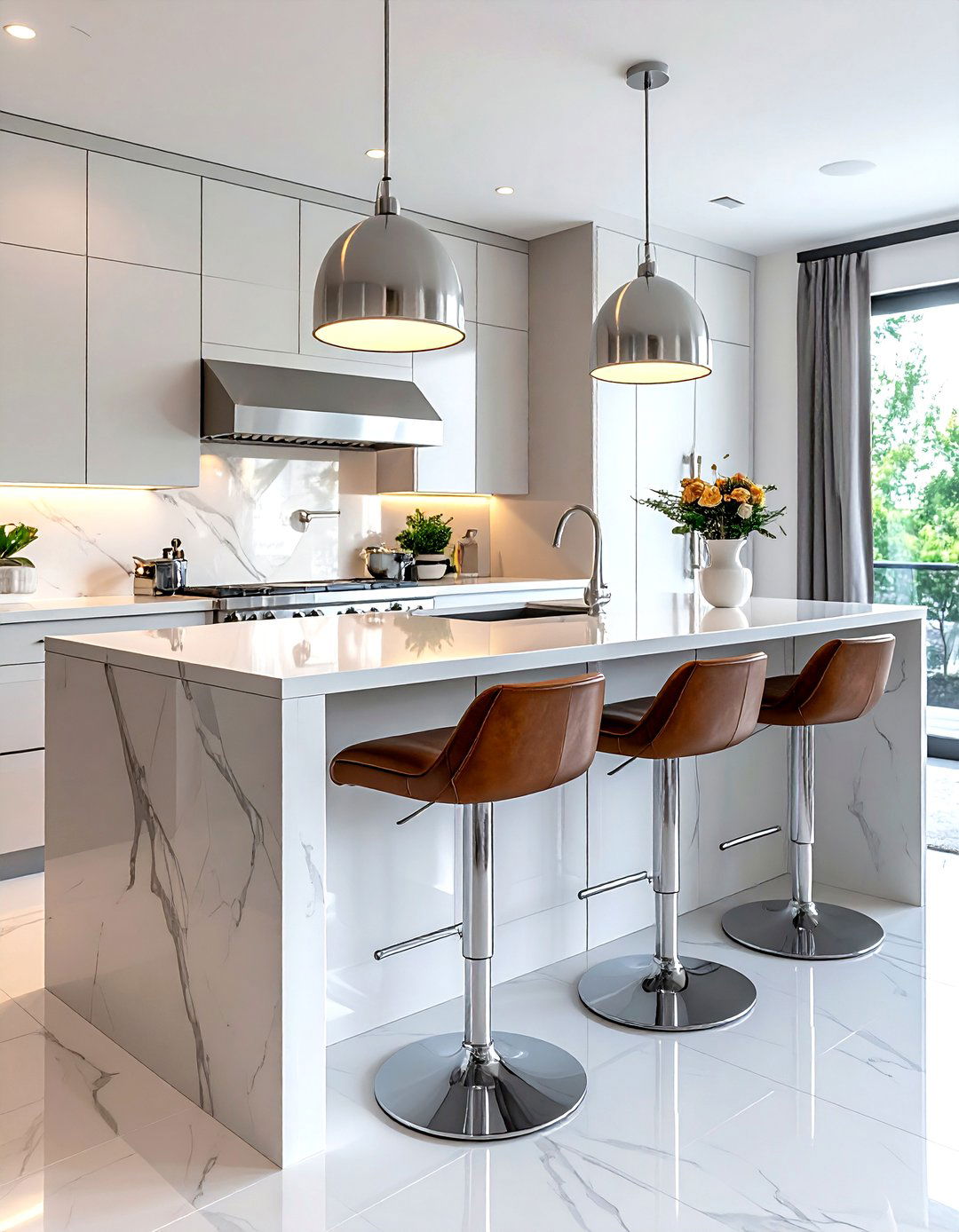 Nickel Bar Stools Kitchen Island - 30 nickel accent kitchen ideas