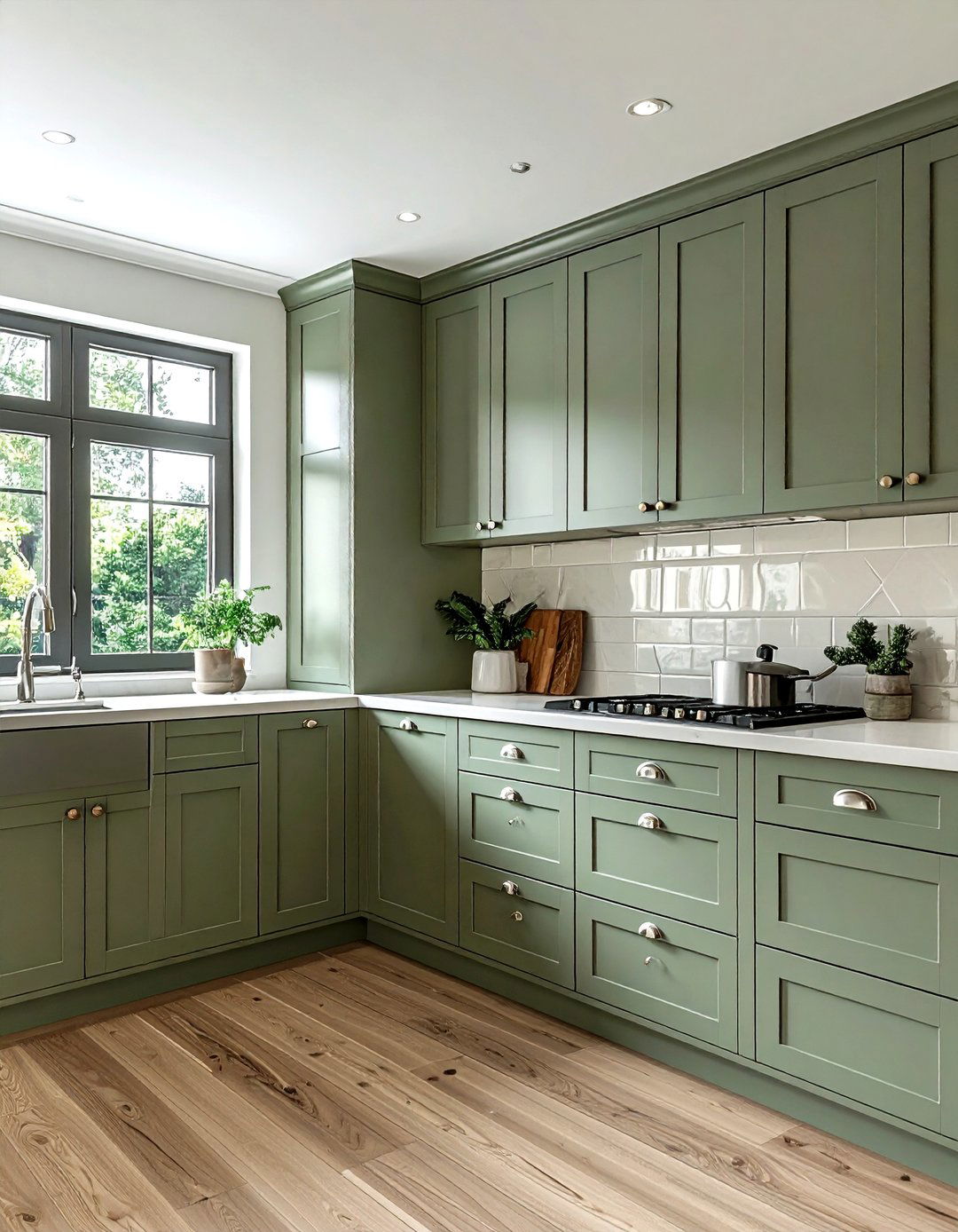 Nickel Cabinet Latches Traditional Kitchen - 30 nickel accent kitchen ideas