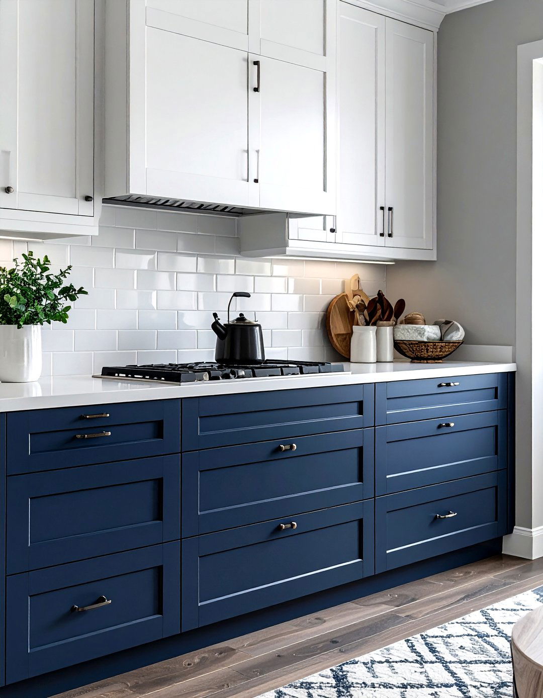 Nickel Hardware For Two Tone Cabinets - 30 nickel kitchen hardware ideas