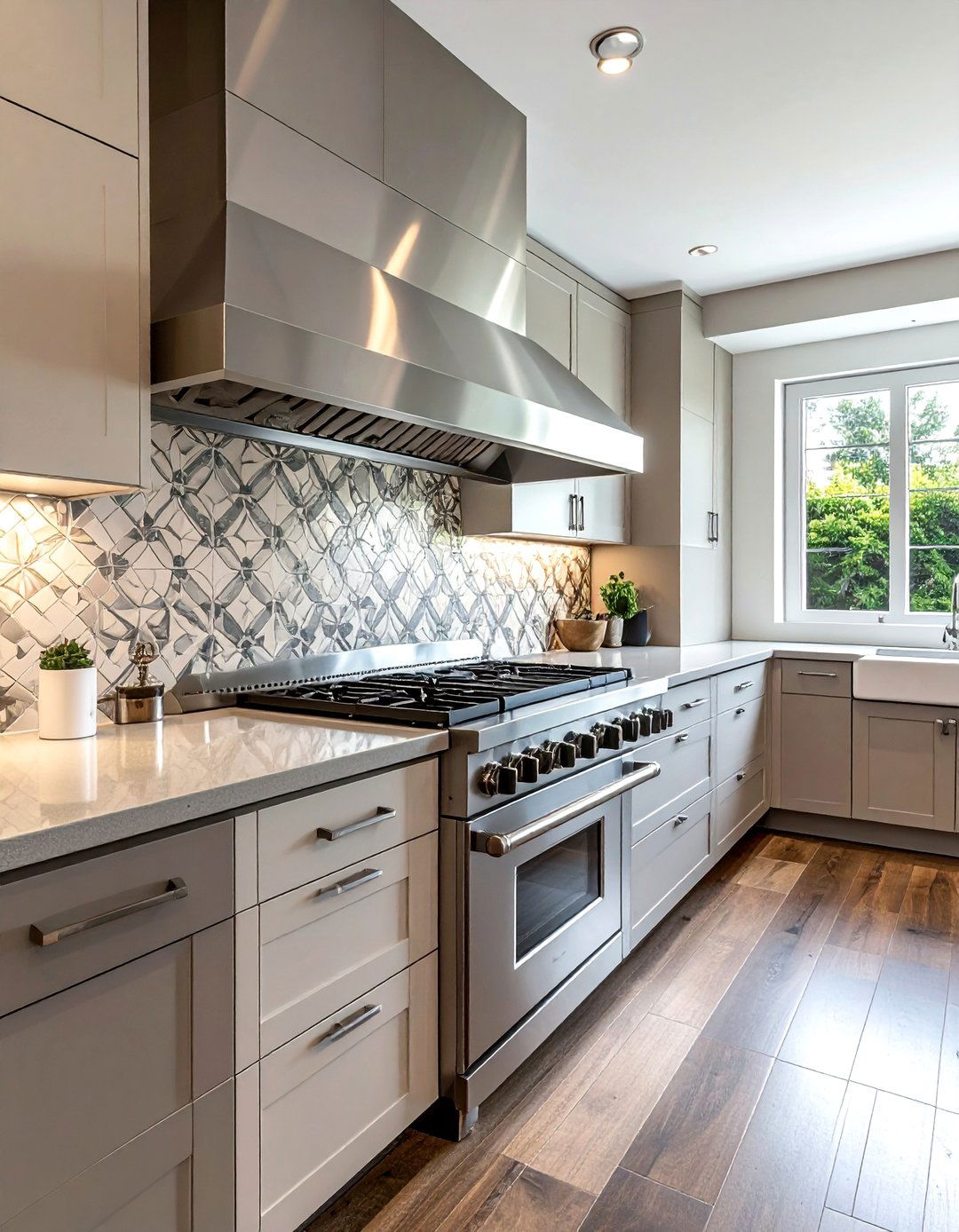 Nickel Pot Filler Over Range - 30 nickel accent kitchen ideas