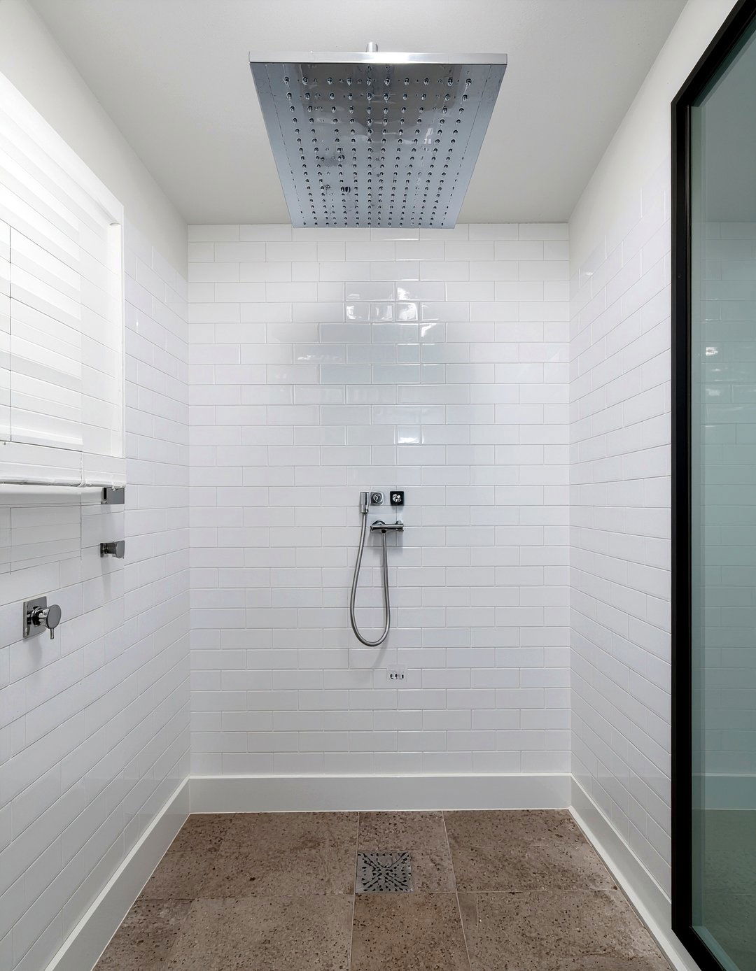 Nickel Shower Head - 30 nickel bathroom ideas
