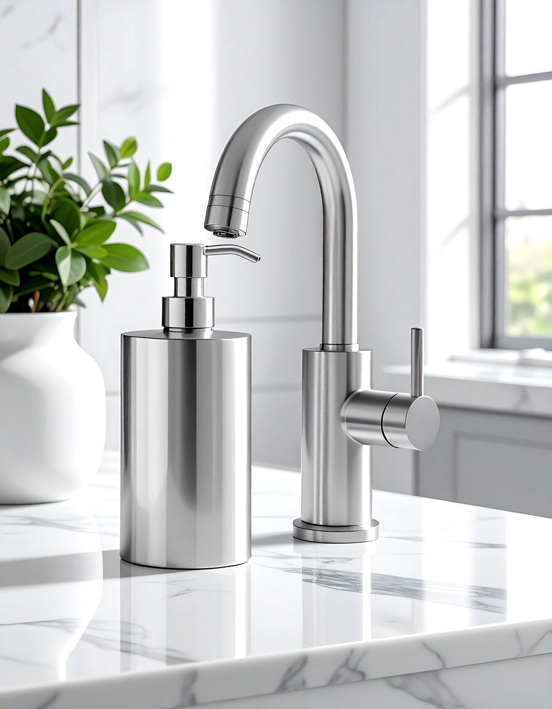 Nickel kitchen faucet with soap dispenser - 30 nickel kitchen faucet ideas