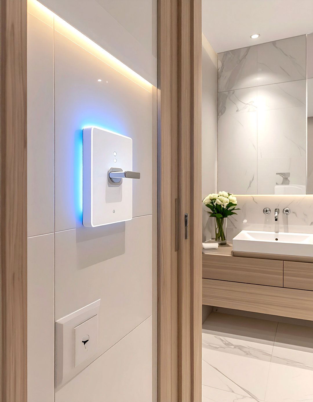 Night light for bathroom - 30 senior friendly bathroom ideas