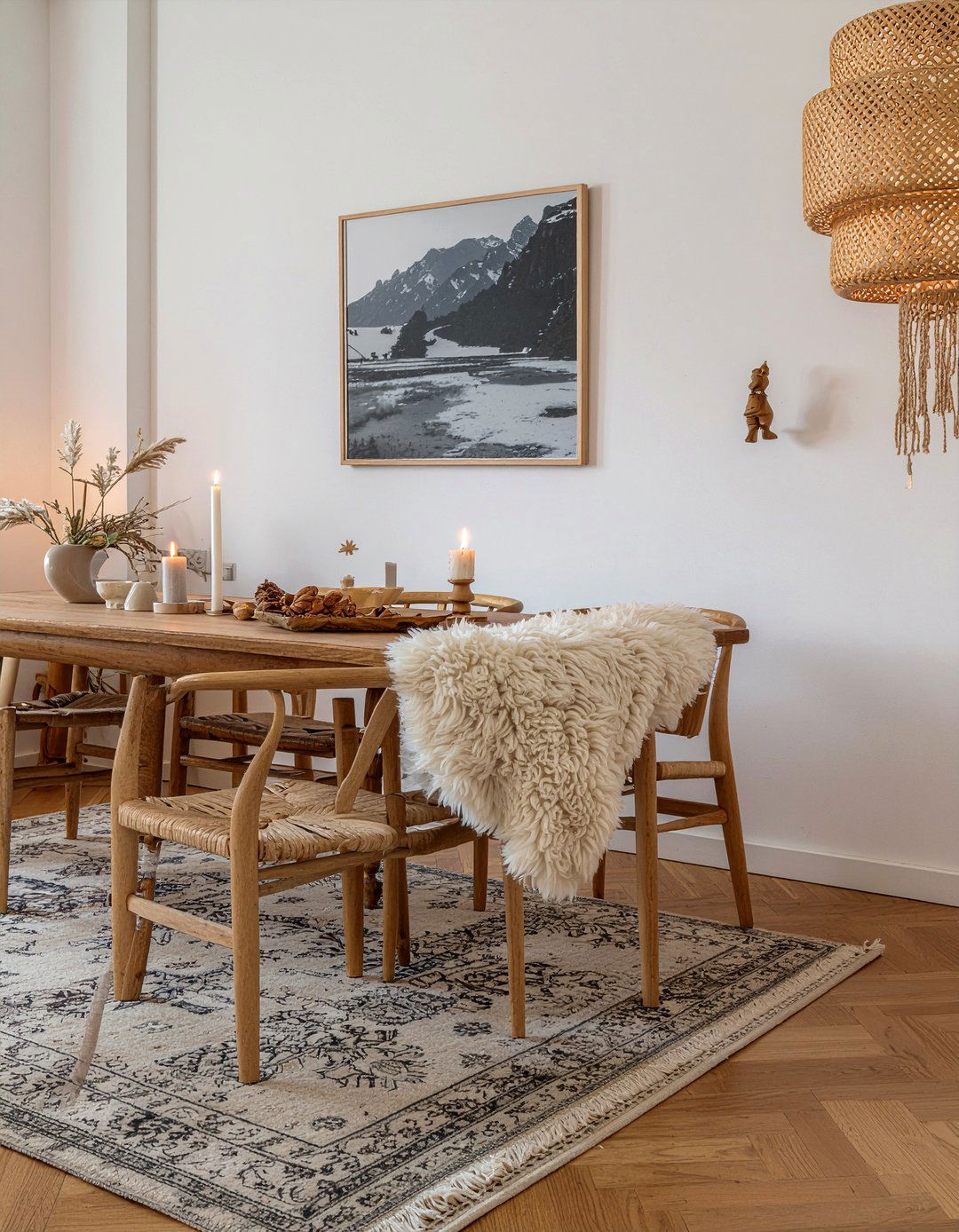 Nordic Hygge Dining Room - 30 European inspired dining room ideas