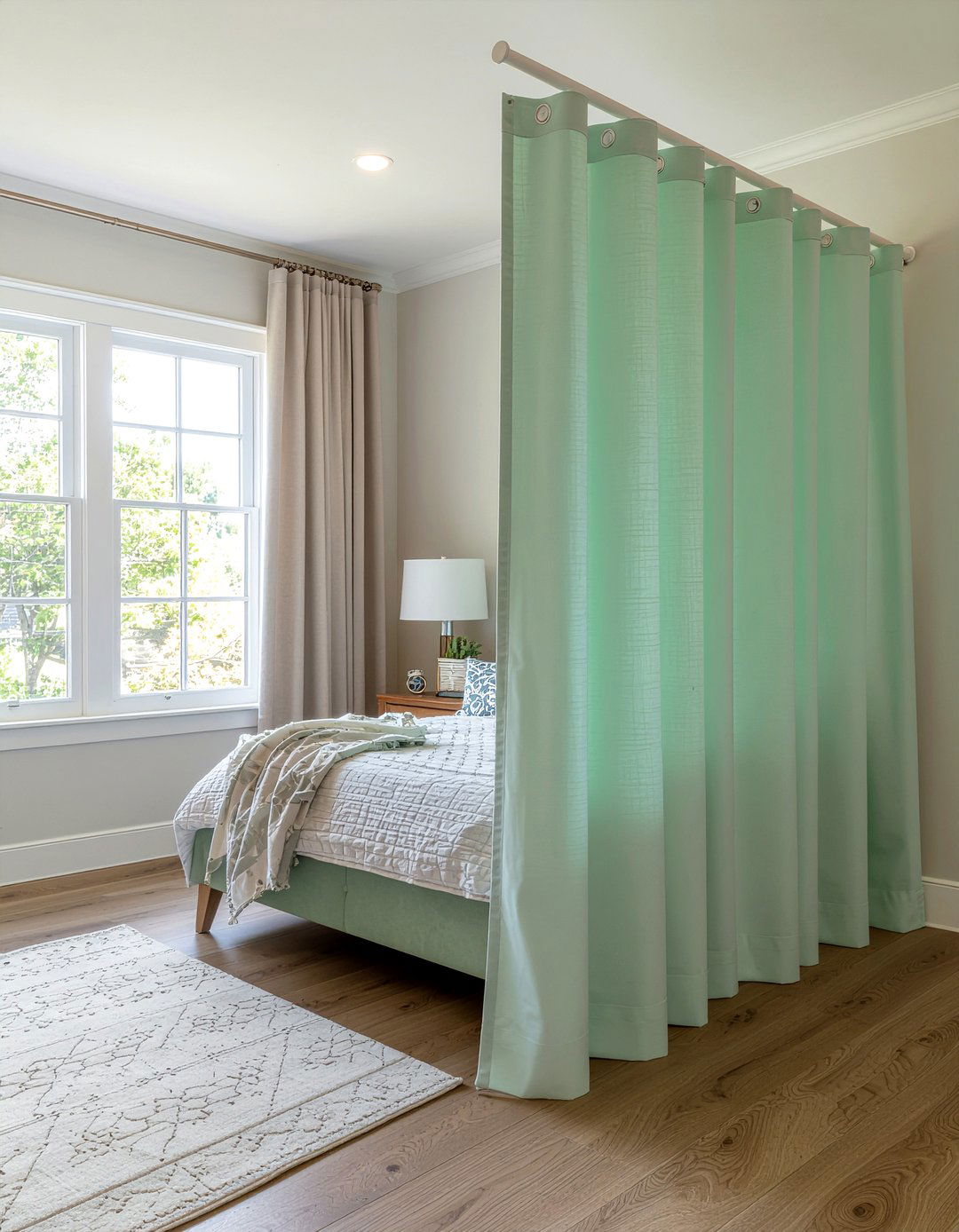 Nursery Privacy Curtain - 30 bedroom curtain dividers