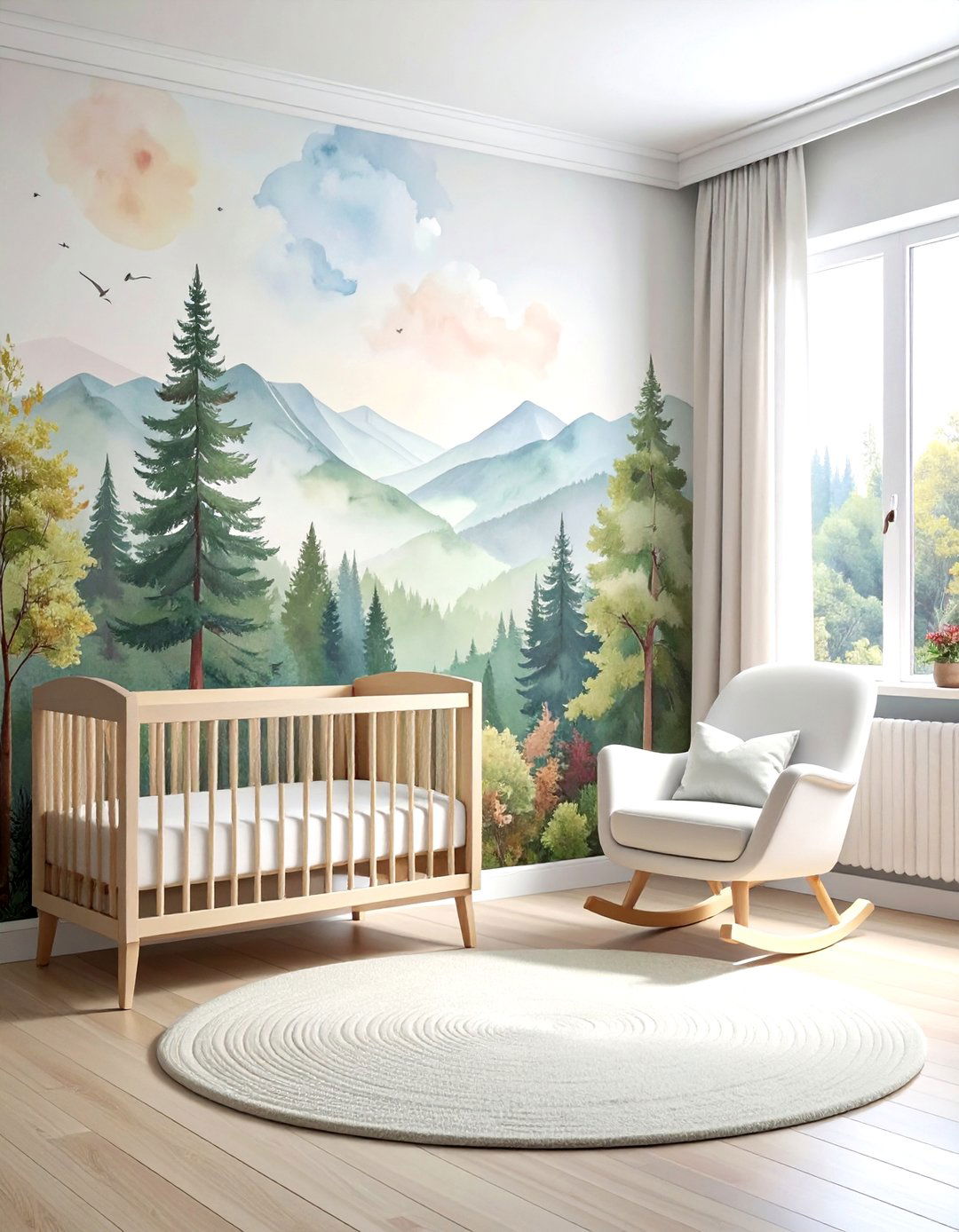 Nursery Room Wallpaper Mural - 30 HGTV decor ideas