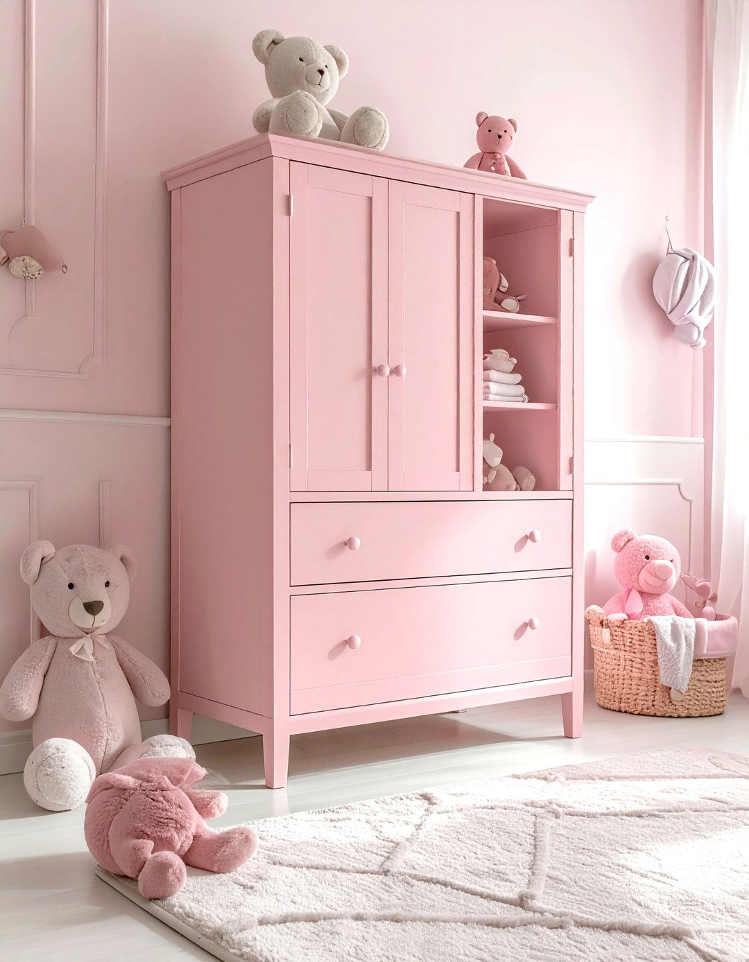 Nursery storage cabinet - 30 armoire decor ideas