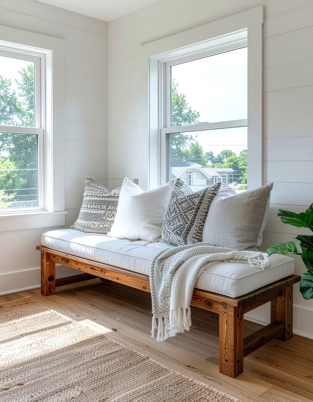Oak Bench Seating - 30 living room oak furniture ideas