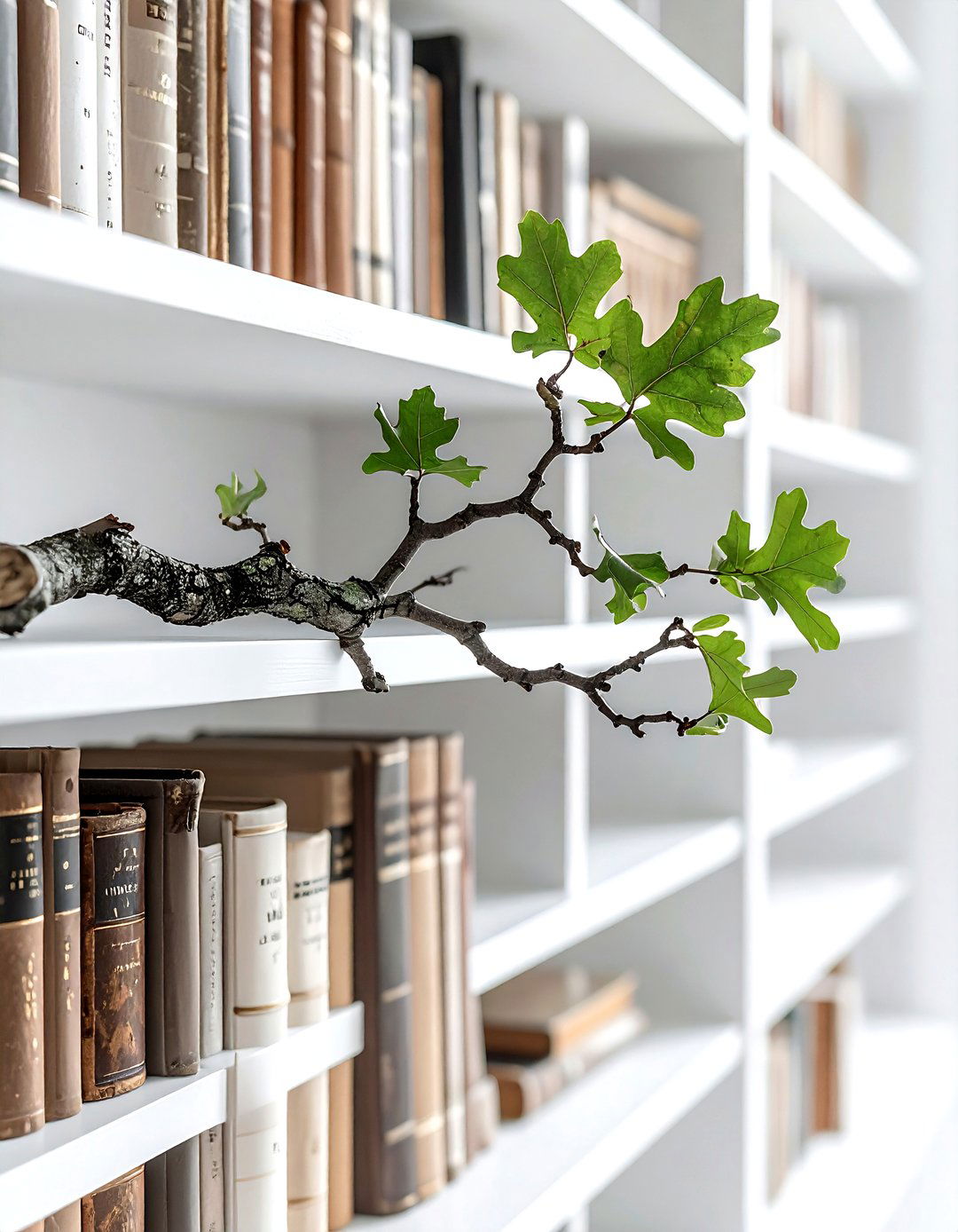 Oak Branch Shelf Accent - 30 branch decor ideas