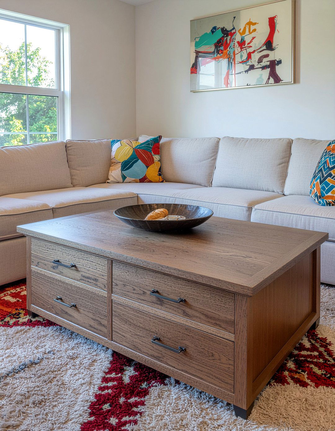 Oak Coffee Table With Drawers - 30 living room oak furniture ideas
