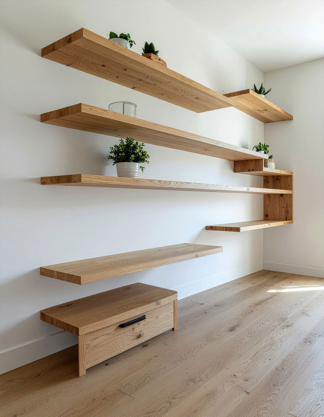 Oak Modular Shelving - 30 living room oak furniture ideas