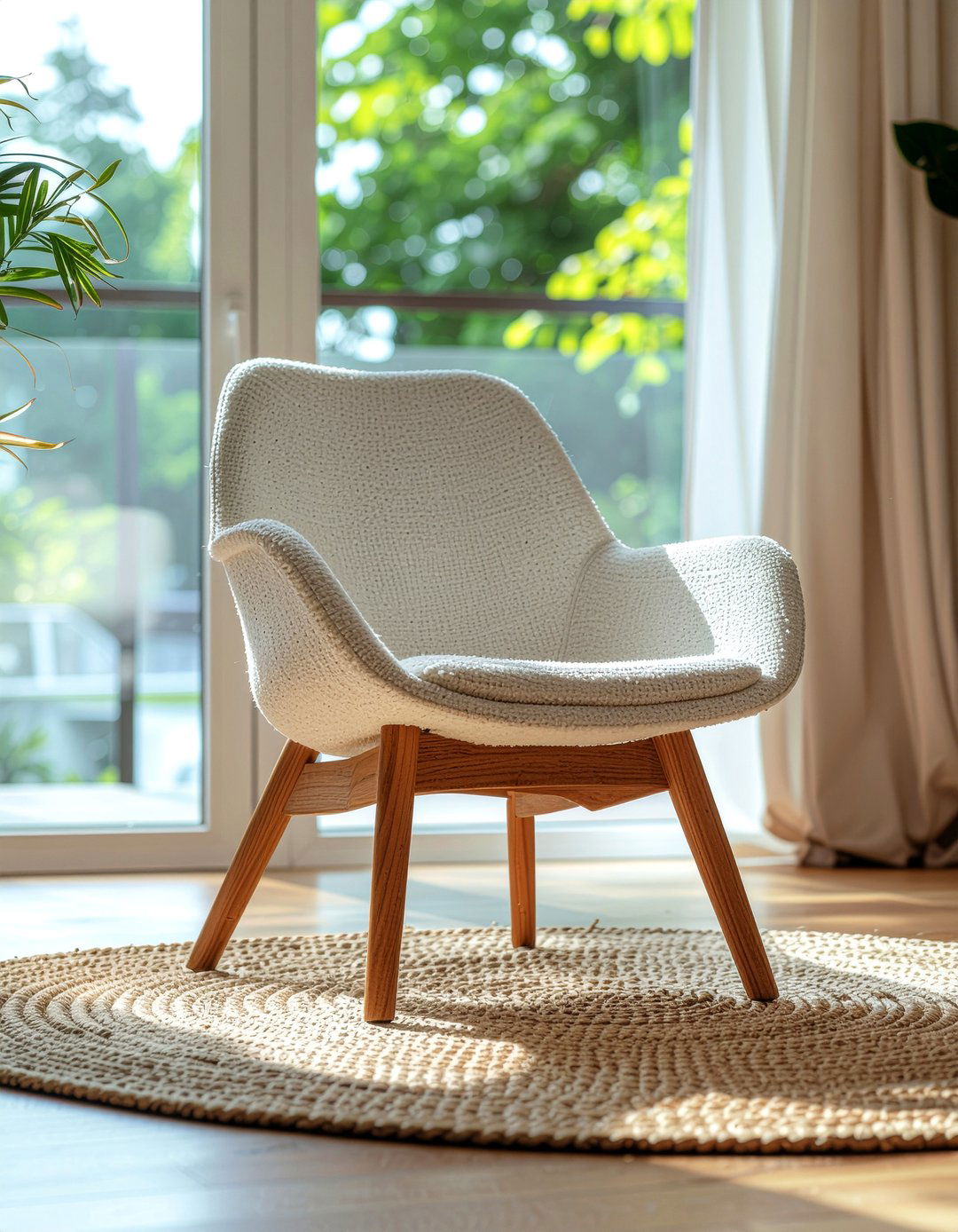 Oak Wishbone Chair - 30 living room wishbone chair ideas