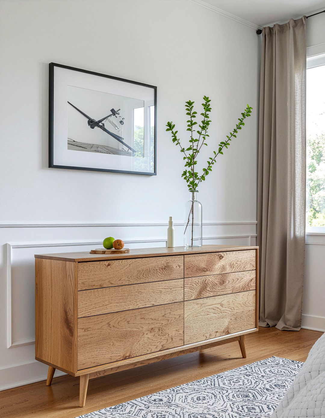 Oak dresser - 30 Danish bedroom ideas