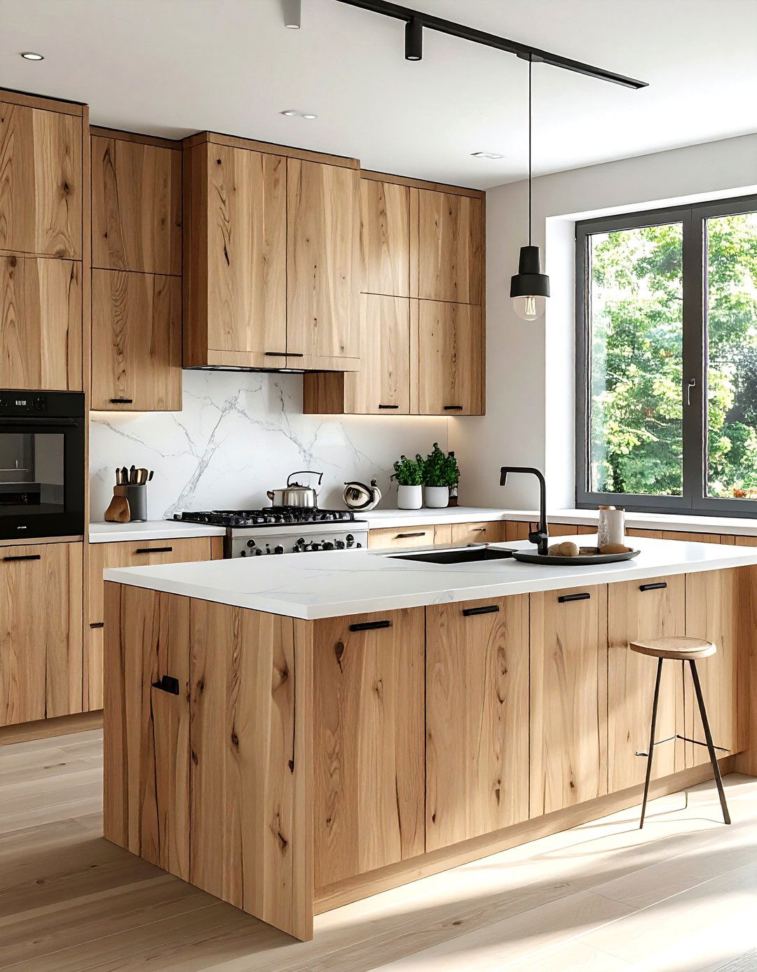Oak kitchen cabinets - 30 Nordic kitchen ideas