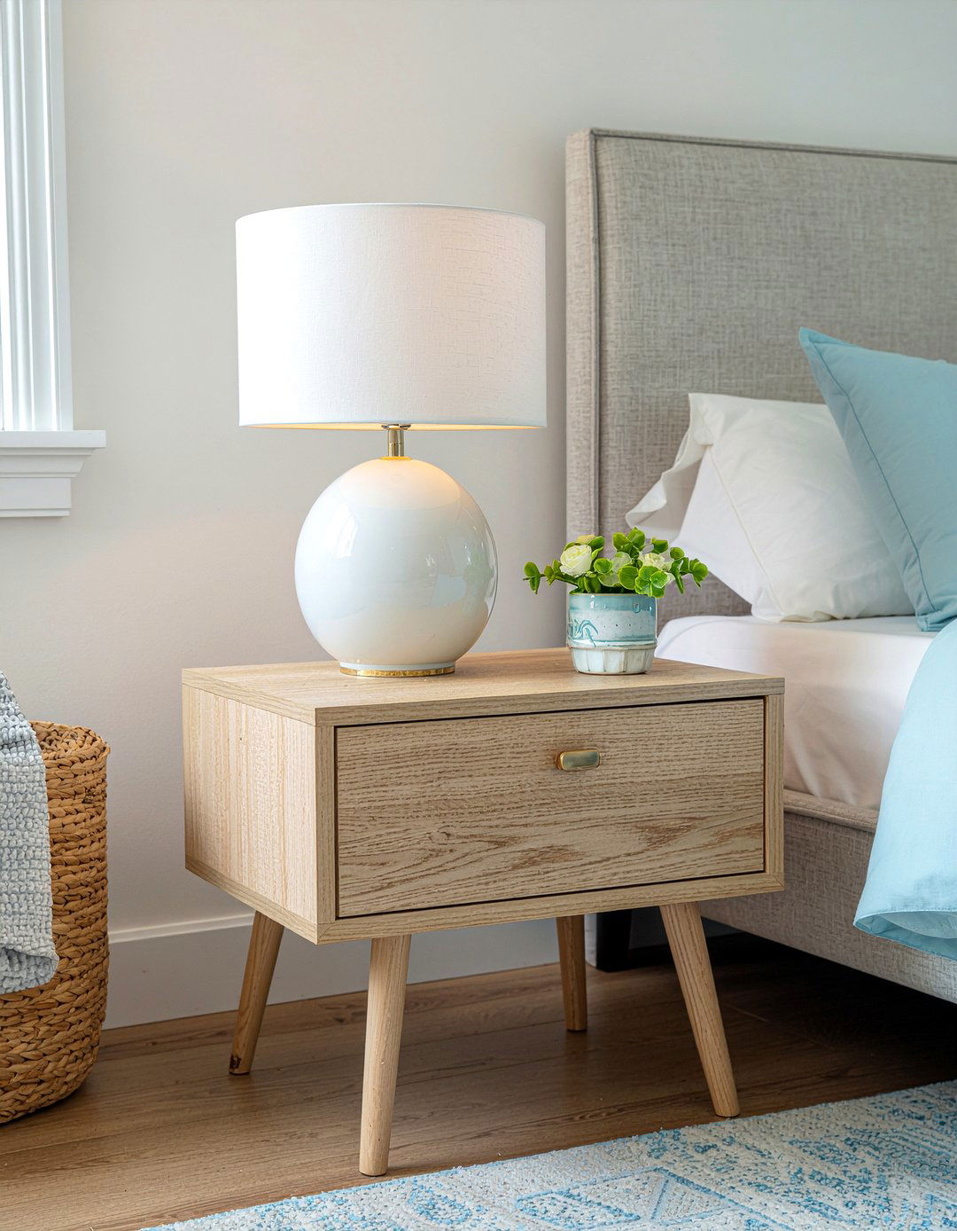 Oak nightstand - 30 bedroom modern nightstands