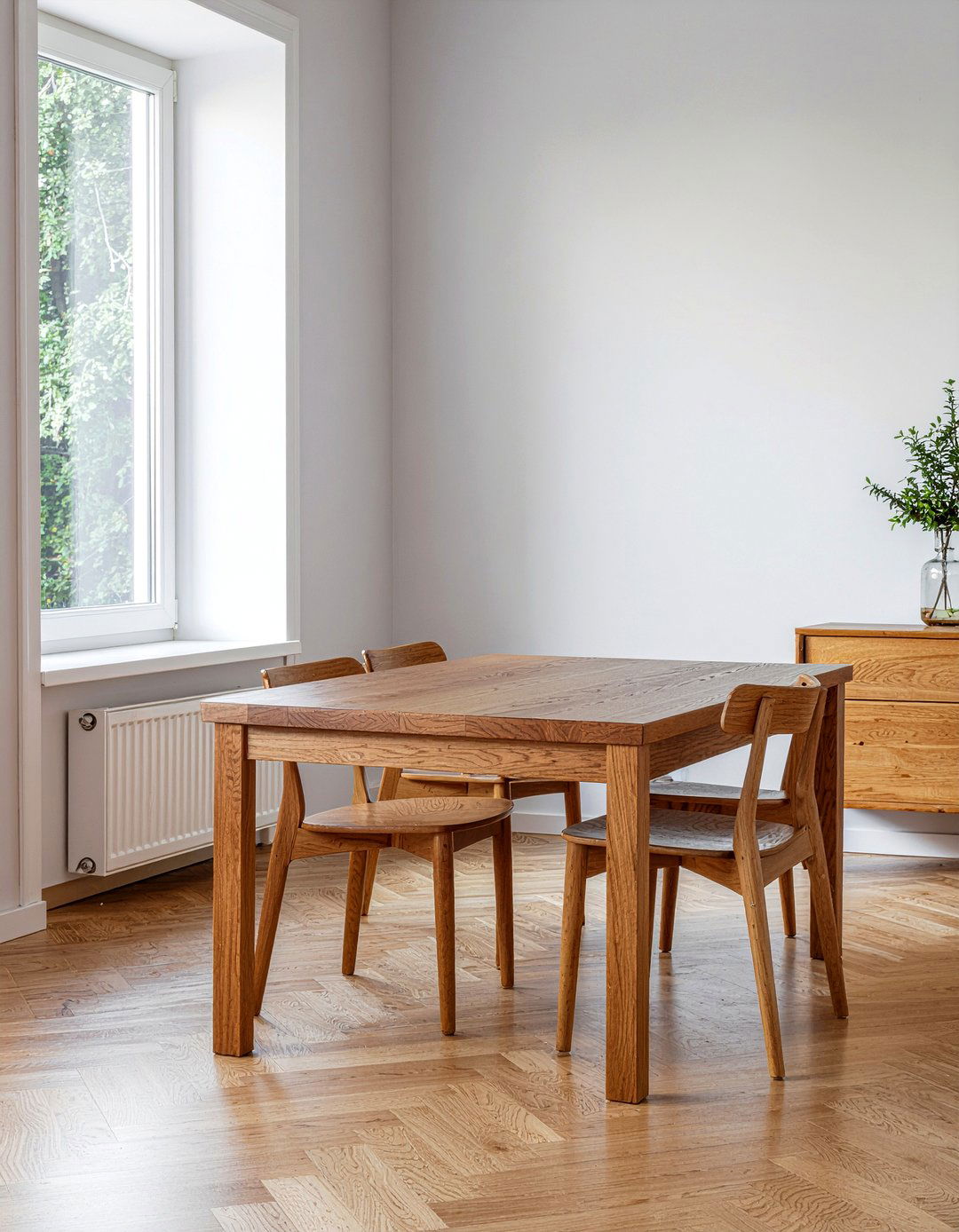 Oak wood furniture - 30 Korean living room ideas