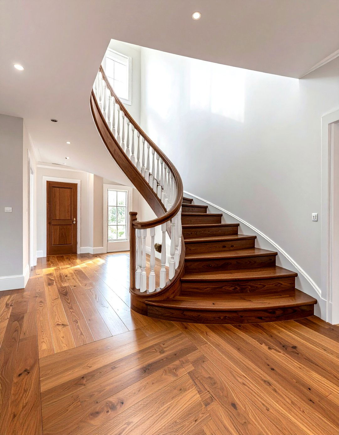 Oak wood staircase - 30 wood accent ideas