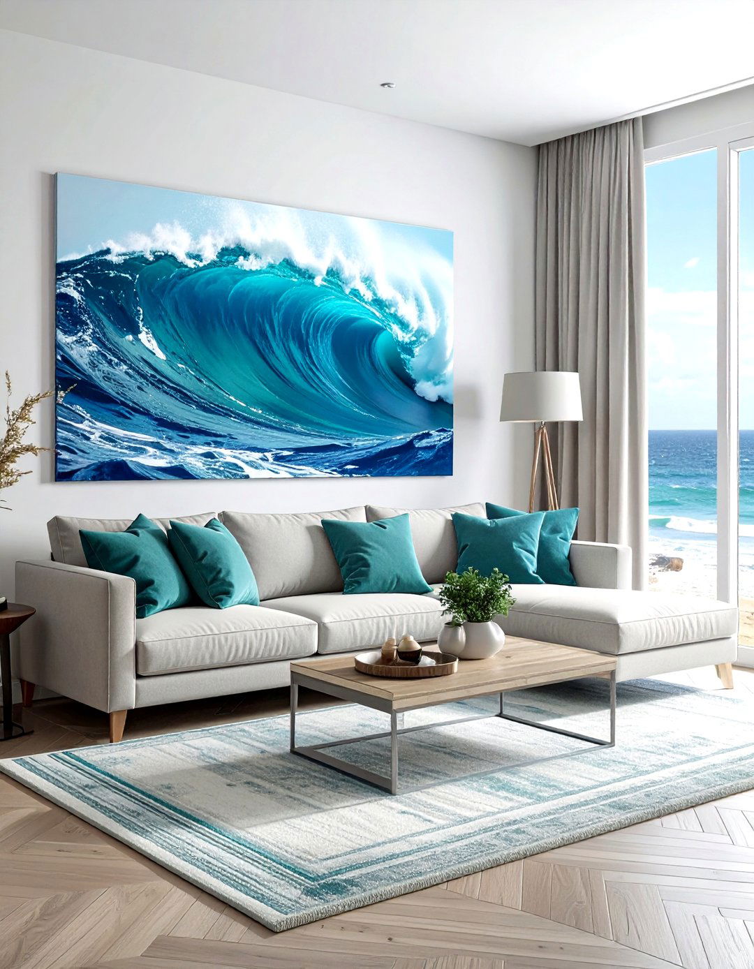 Ocean Wave Art - 30 ocean decor ideas