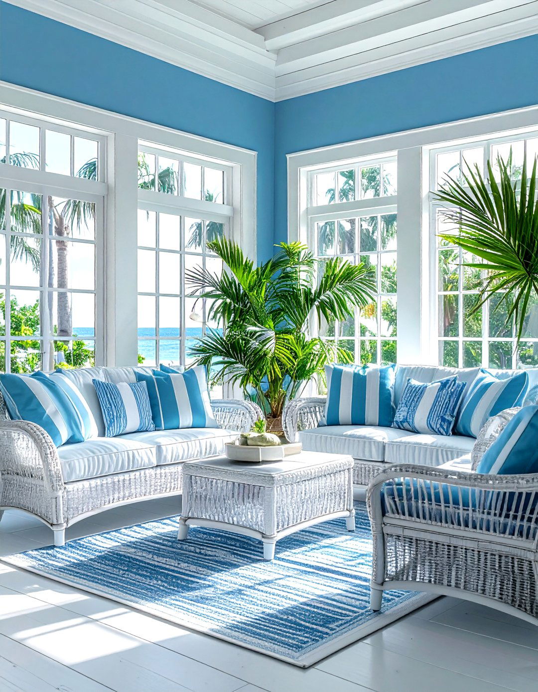 Ocean blue sunroom - 30 blue paint color ideas