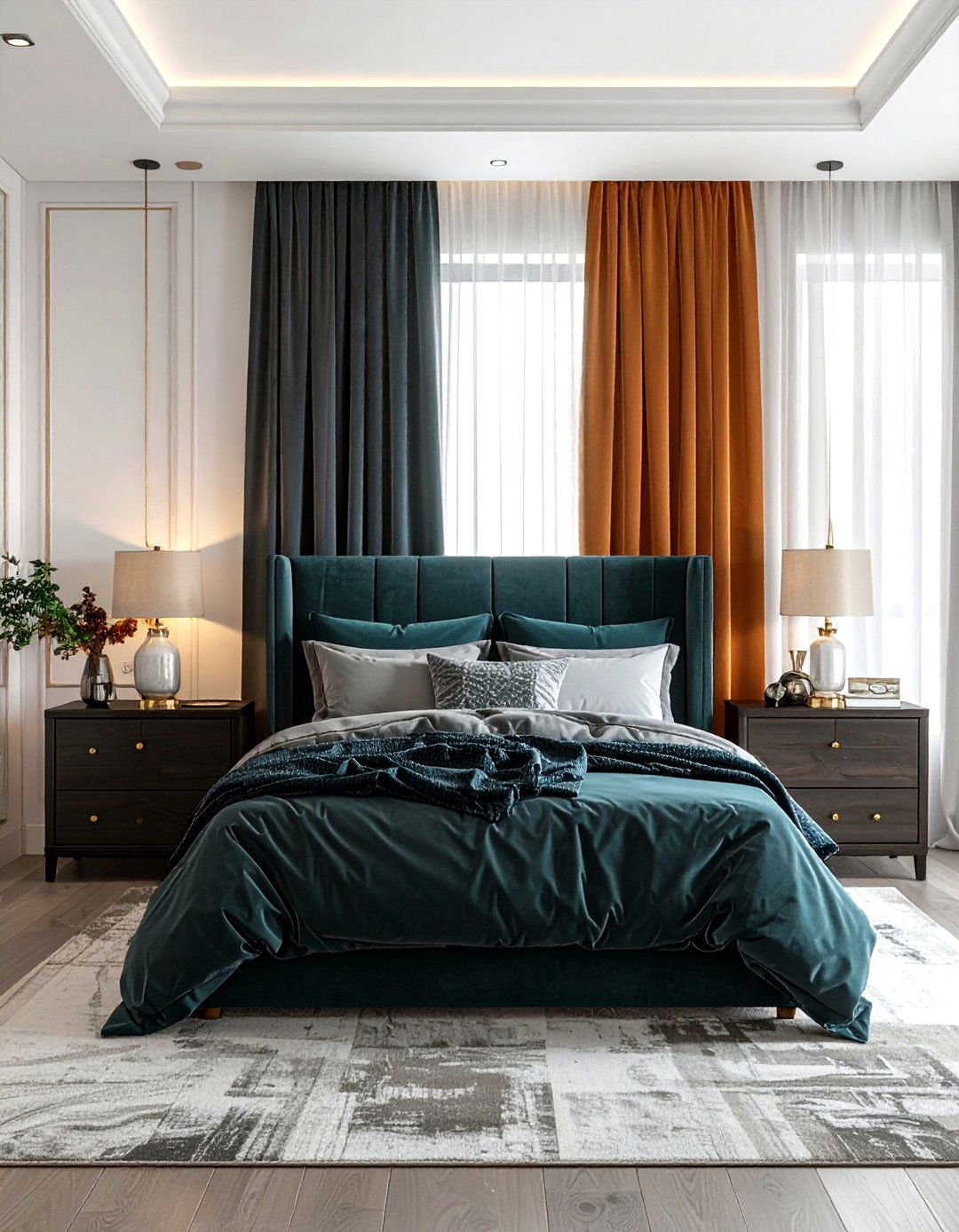Ochre Bedroom Palette - 30 bedroom accent color ideas