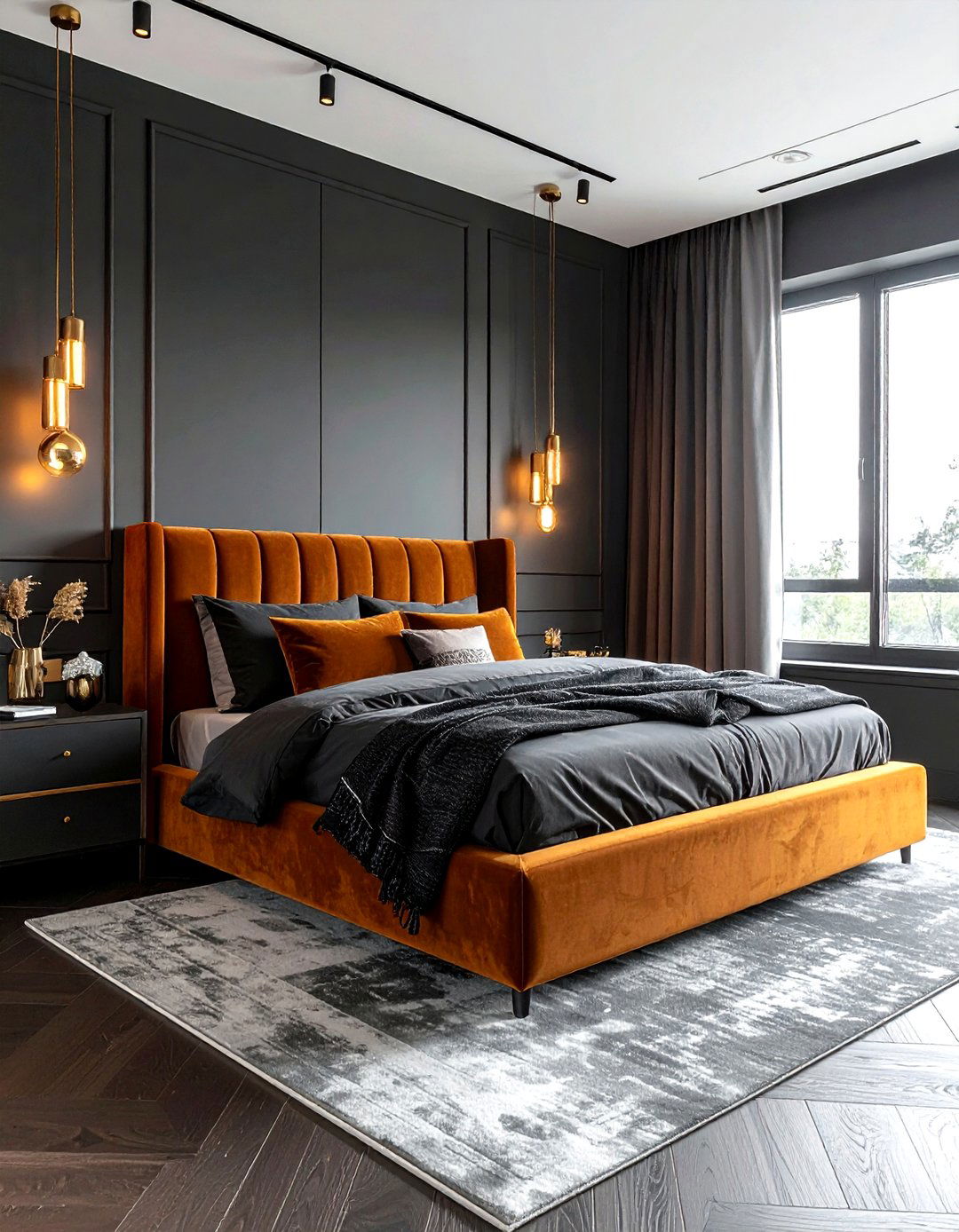 Ochre and charcoal - 30 color scheme ideas