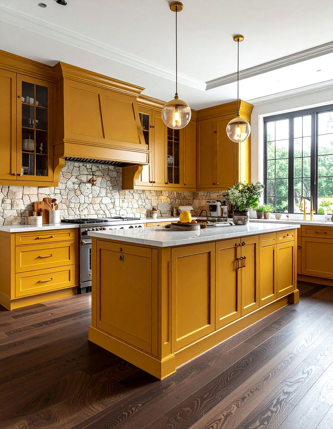 Ochre yellow kitchen - 30 bright yellow kitchen ideas