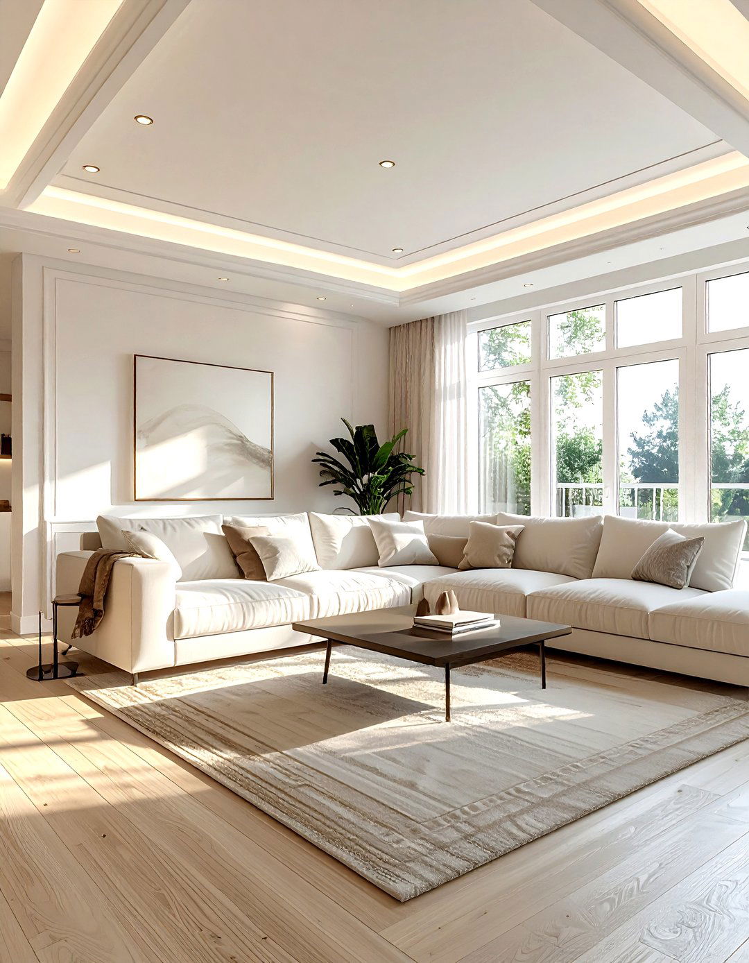 Off White Ceiling - 30 living room ceiling color ideas