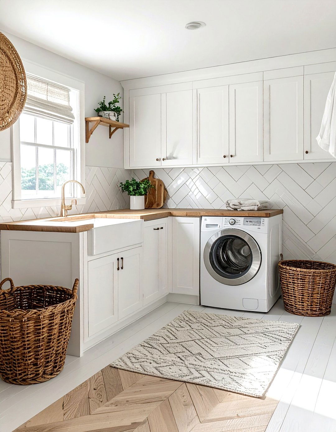 Off White Herringbone - 30 subtle wallpaper ideas