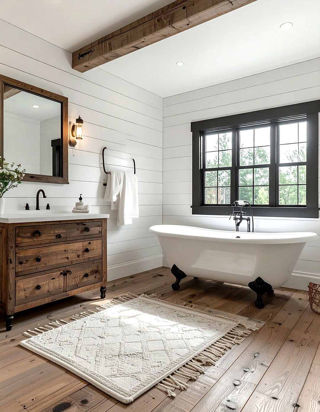 Off white farmhouse bathroom - 30 off-white bathroom ideas