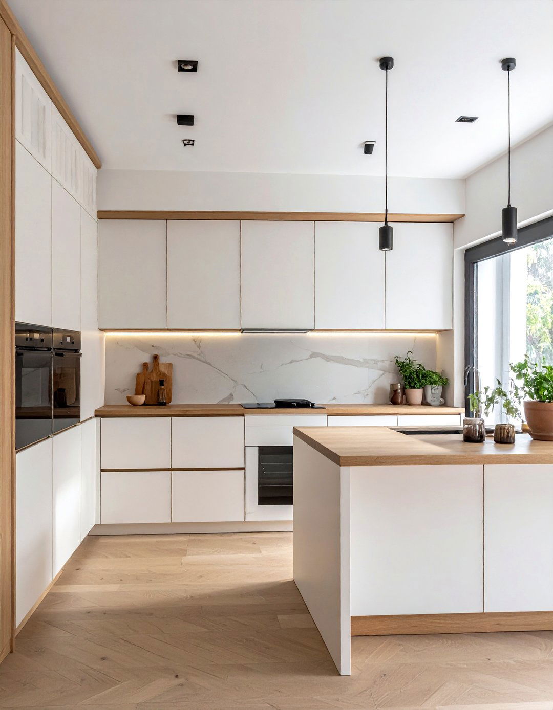Off white kitchen walls - 30 warm white kitchen ideas
