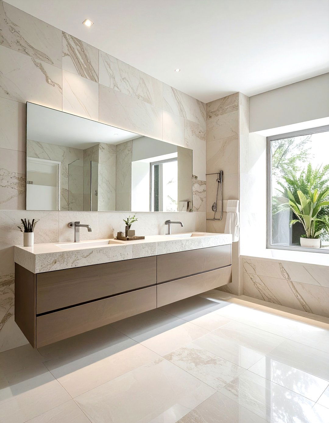 Off white stone bathroom - 30 off-white bathroom ideas