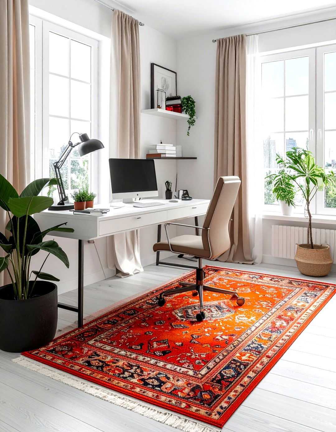Office Kilim Setup - 30 kilim rug ideas