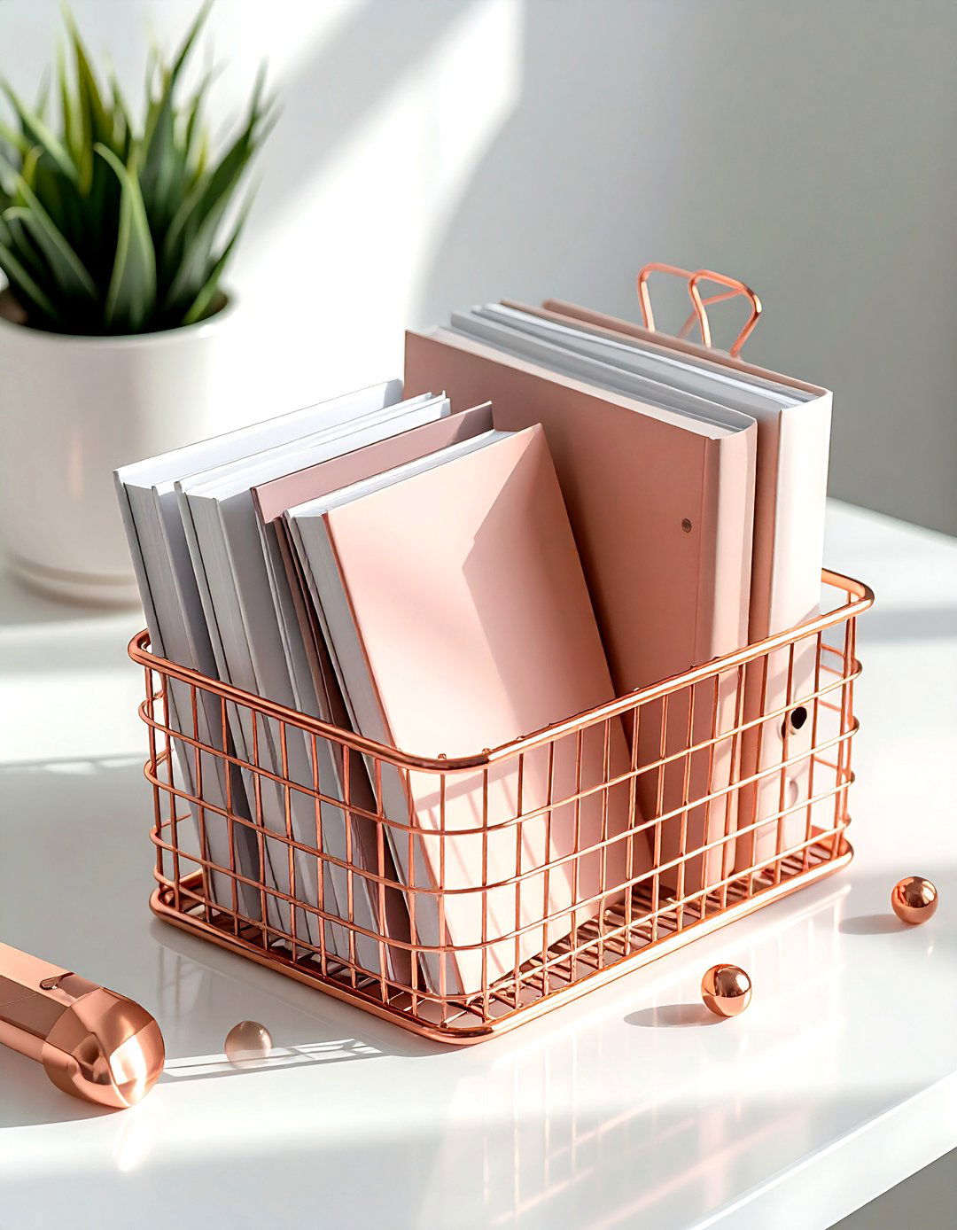Office desk paper tray - 30 wire basket ideas